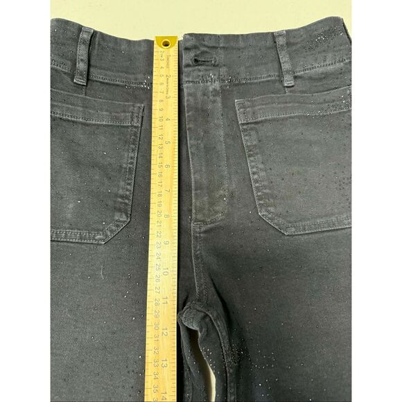 New Anthropologie The Colette Sparkle Crop High-Rise Wide-Leg Jeans by Maeve Siz - Picture 11 of 11